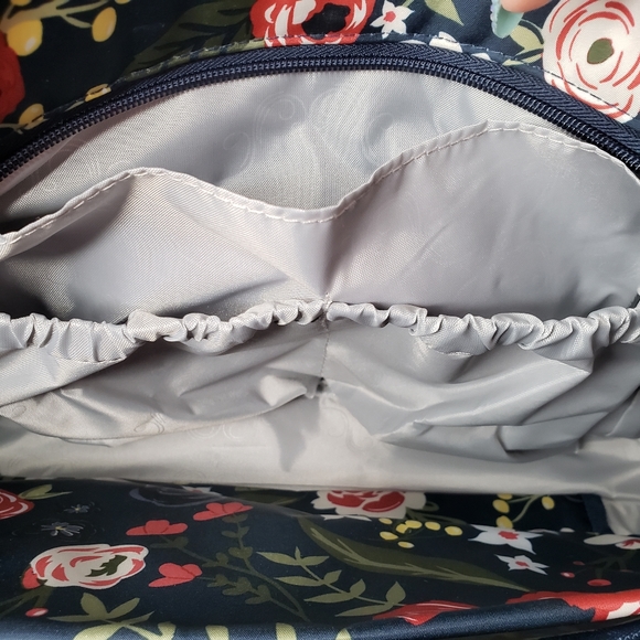 Jujube Encore Tote Midnight Posy NEW Diaper Bag Insulated Changing Pad Straps - Picture 13 of 14